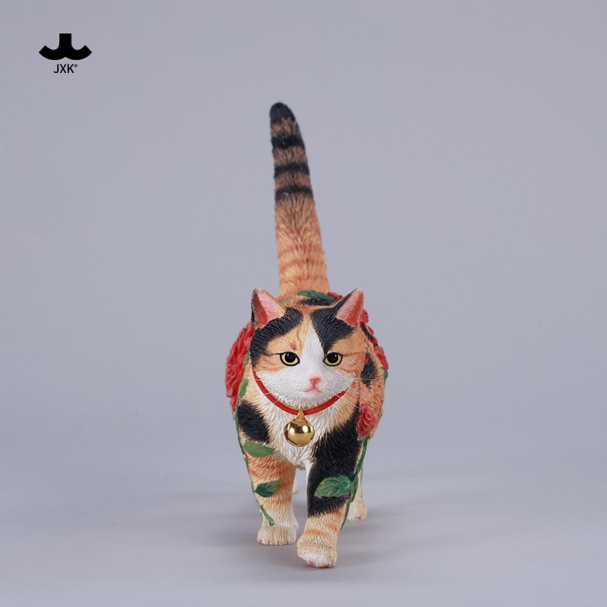 JXK, Rose Cat, Static Animal Figurine