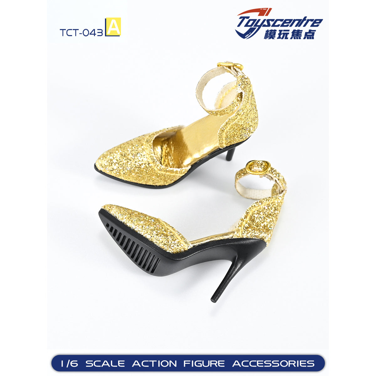 Toyscentre, Female High-Heeled Sandal Shoes, 1/6 Scale Doll Accessory for 12-inches Figure