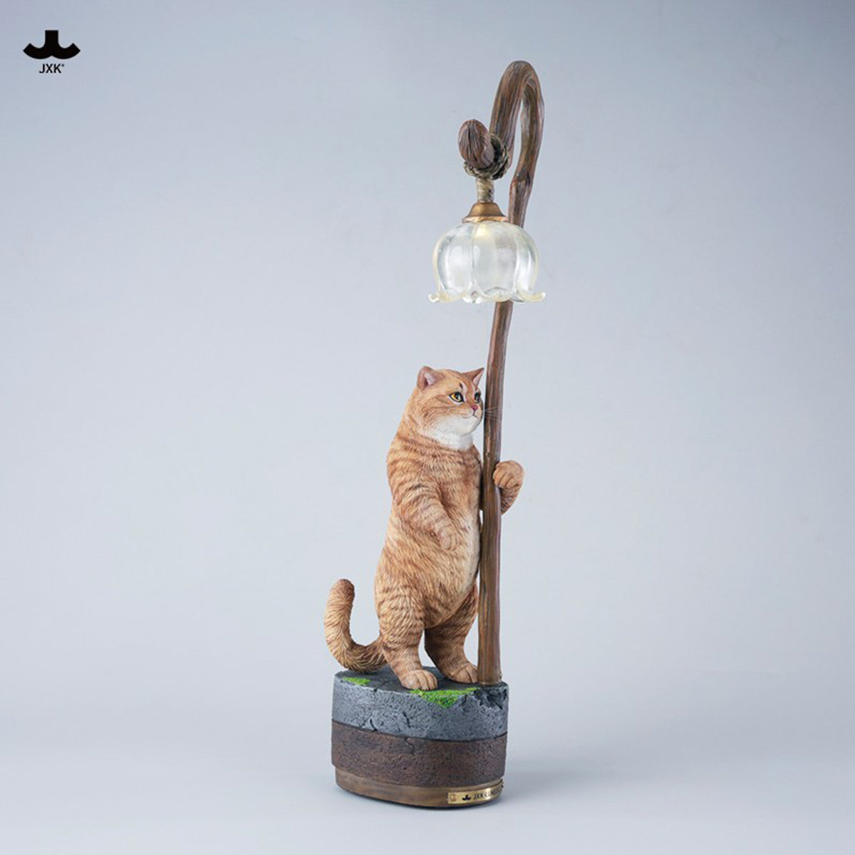 JXK Lily of the Valley Reflecting a Cat JXK342 Collectible Animal Figurine