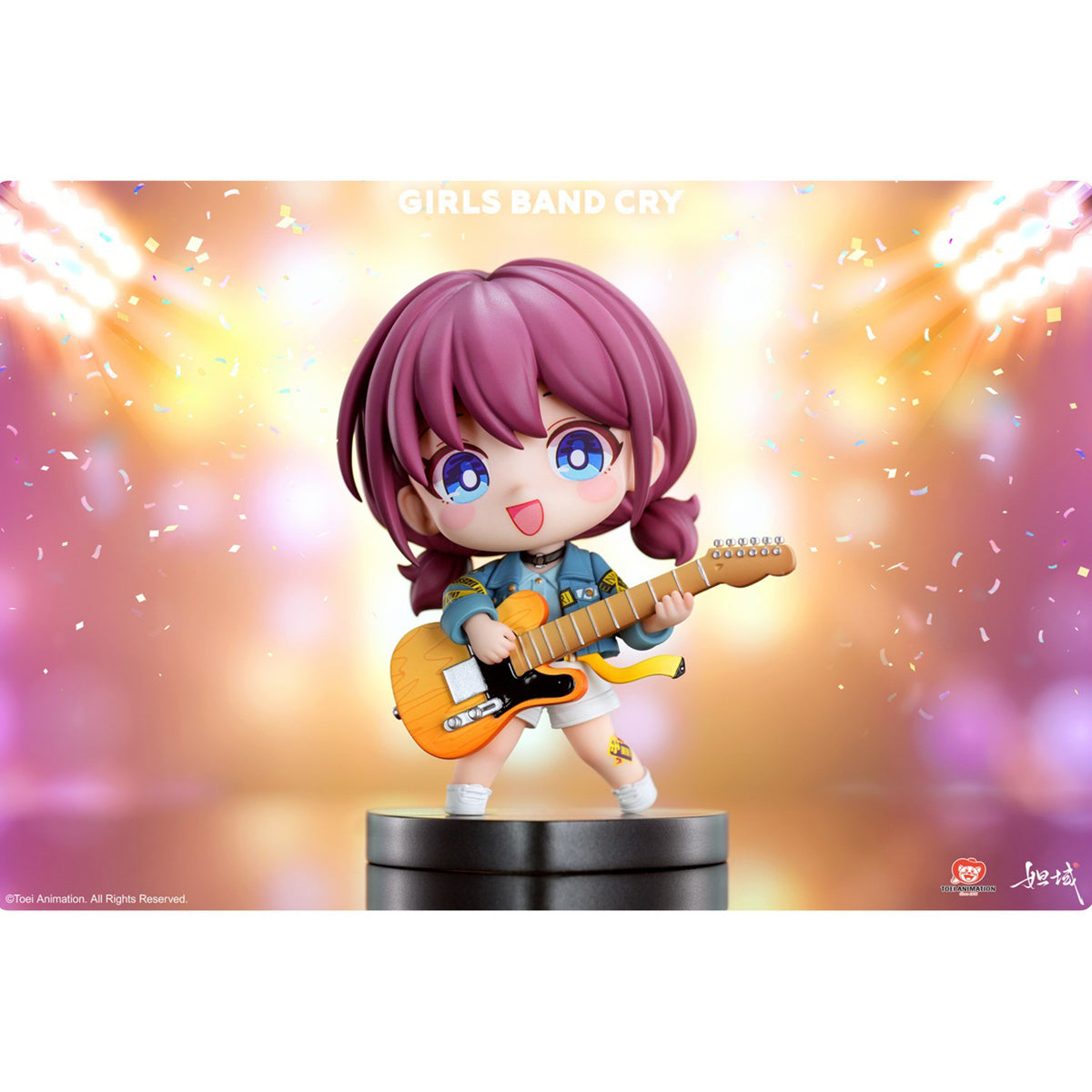 DAYU, Girls Band Cry: ISERI NINA/SUBARU AWA/KAWARAGI MOMOKA/EBIZUKA TOMO/RUPA, Q Version, Art Anime Chibi Figurine Statue