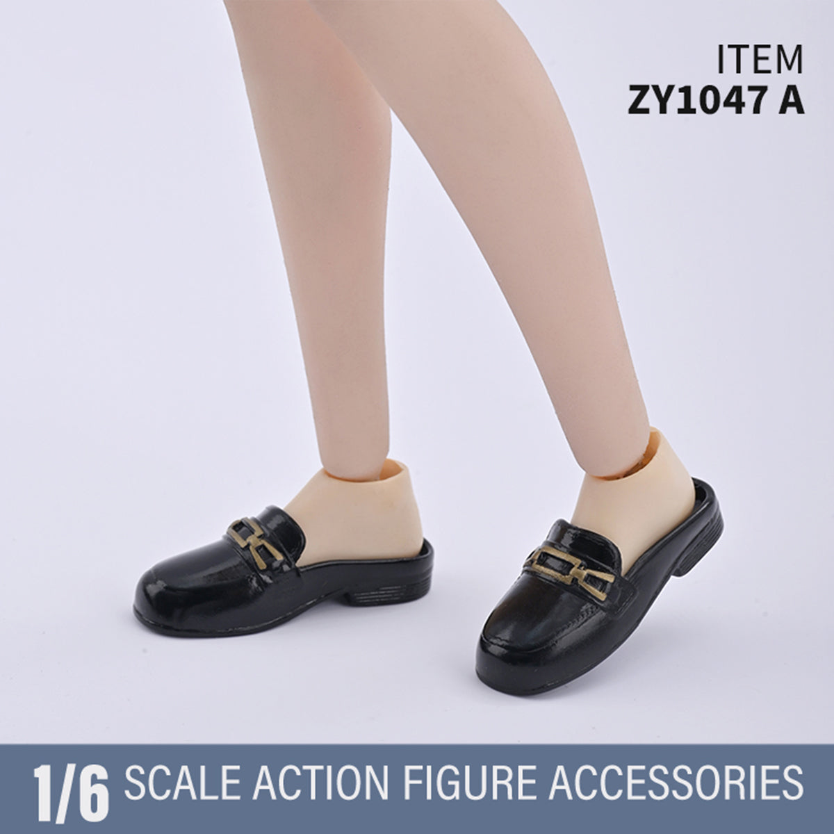 ZYTOYS, Closed-Toe Mules, Doll Accessory for 12-inches Figure