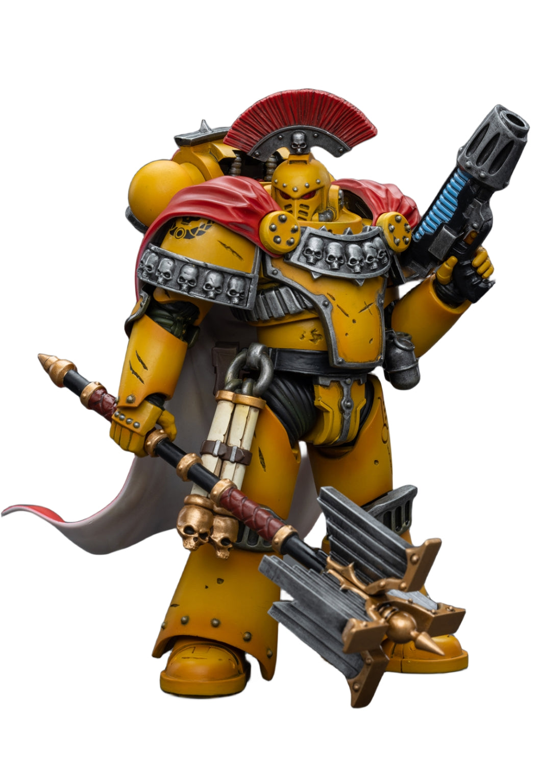 Figurine de collection JoyToy 40K : Imperial Fists, aumônier de la Légion, consul, échelle 1:18, JT9039