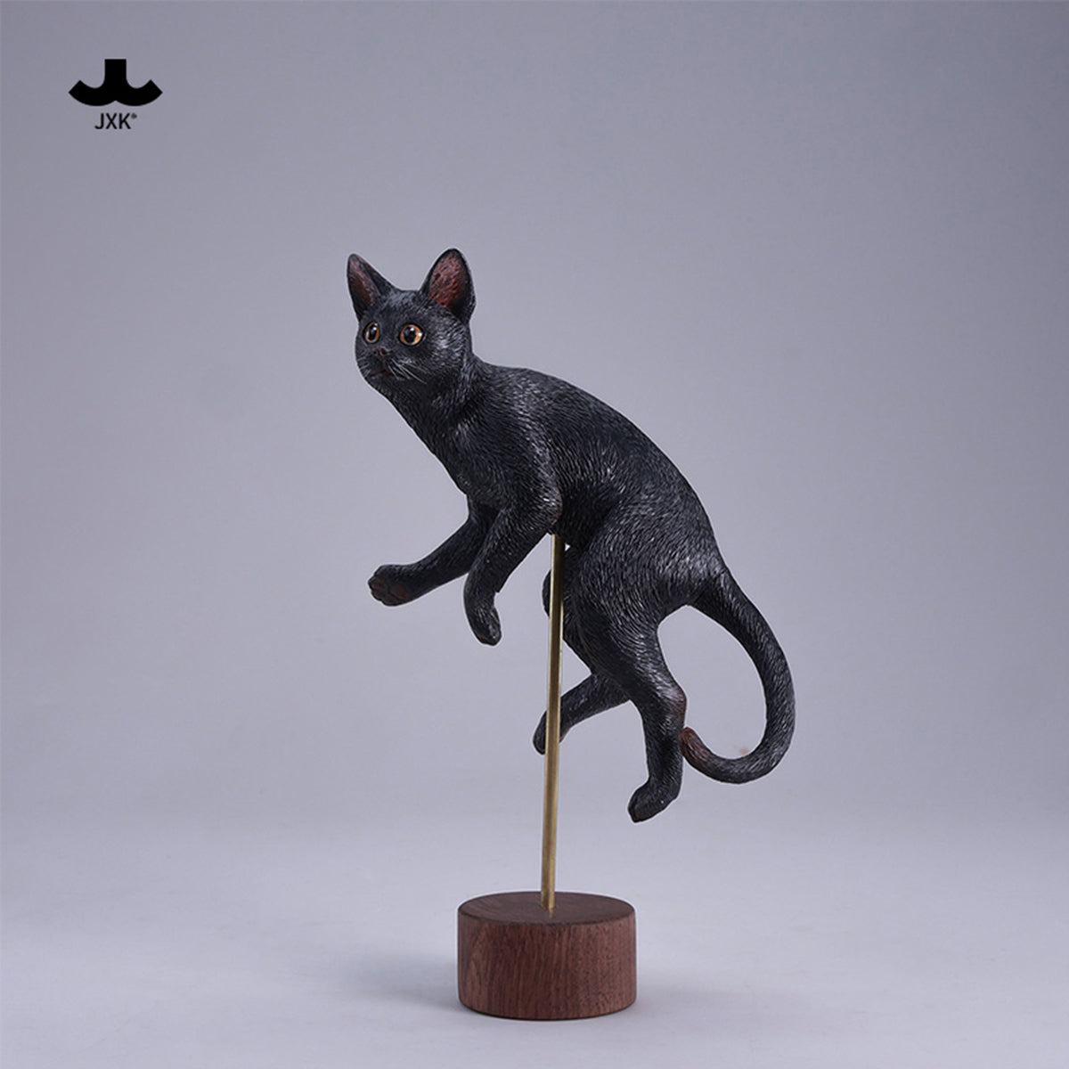 JXK Swimming Pose Cat Static Expertly Hand-Painted Lifelike 1/6 Scale Animal Figurine