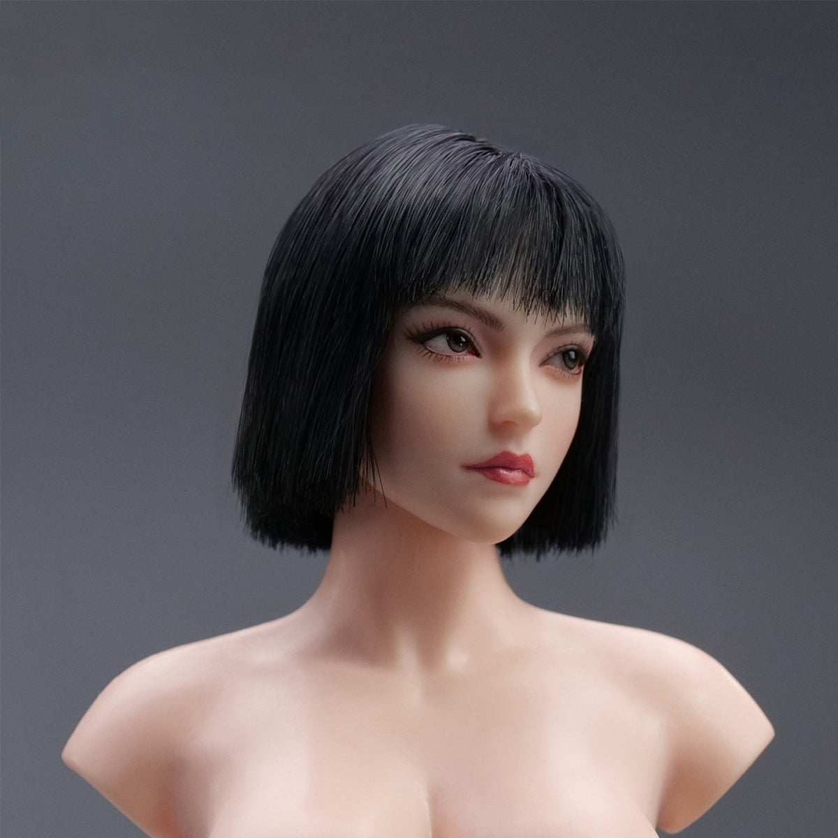 Accesorio para esculpir cabeza de figura de acción YMTOYS: Escultura de cabeza femenina asiática - Xiao Zhao, ojo móvil, para figura miniatura de 30 cm