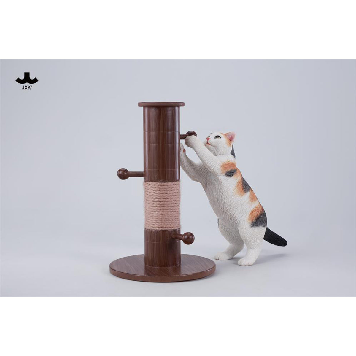 JXK Kung Fu Cat Static Expertly Hand-Painted Lifelike Animal Figurine