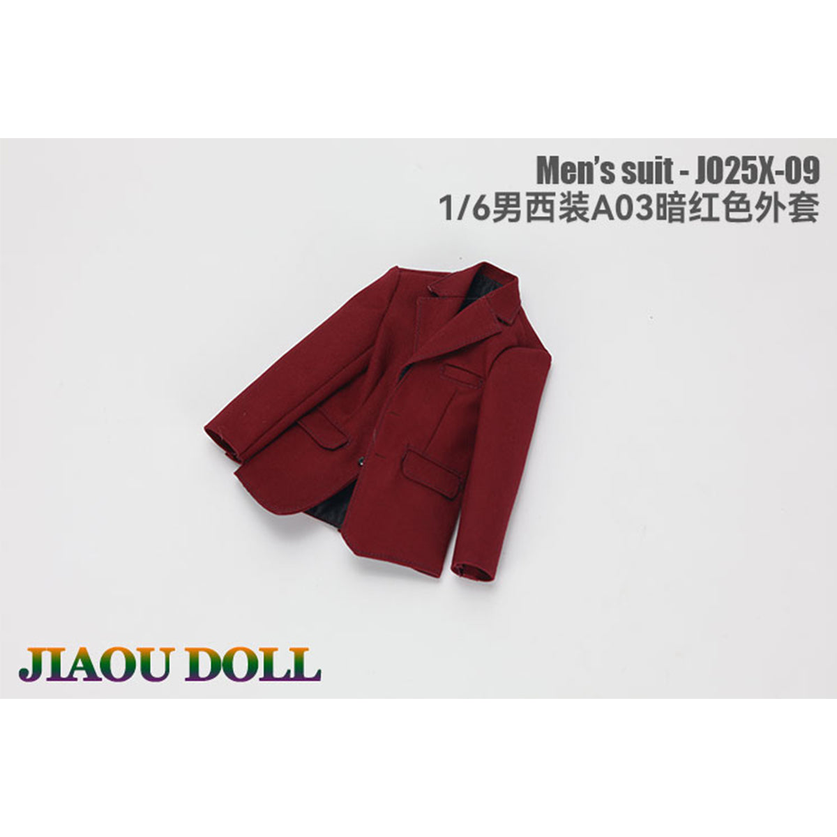 JIAOUDOLL Male Soldier Outfit Suit Jacket + Trousers + Shirt + Vest + Bow Tie Set Doll Clothes Accessory Fit 1/6 Scale 12-inches Action Figure