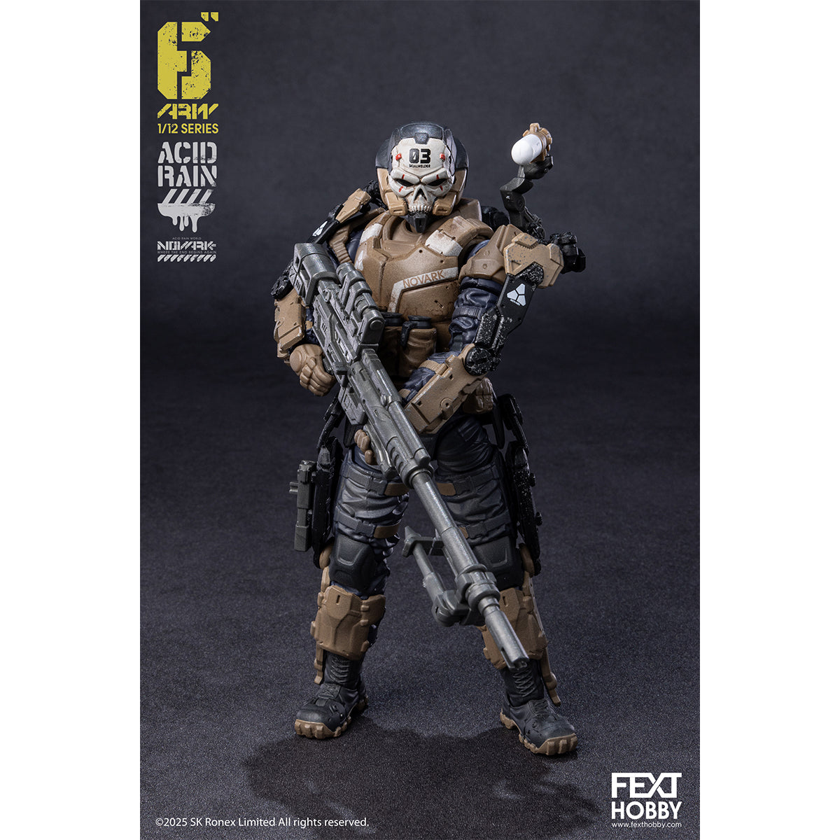 FEXT HOBBY Acid Rain World: Novark FXH-AR-001 THAME/FXH-AR-002 WAR BANNER/FXH-AR-003 SKULLWELDER/FXH-AR-004 PROTEUS 1/12 Scale Action Figure