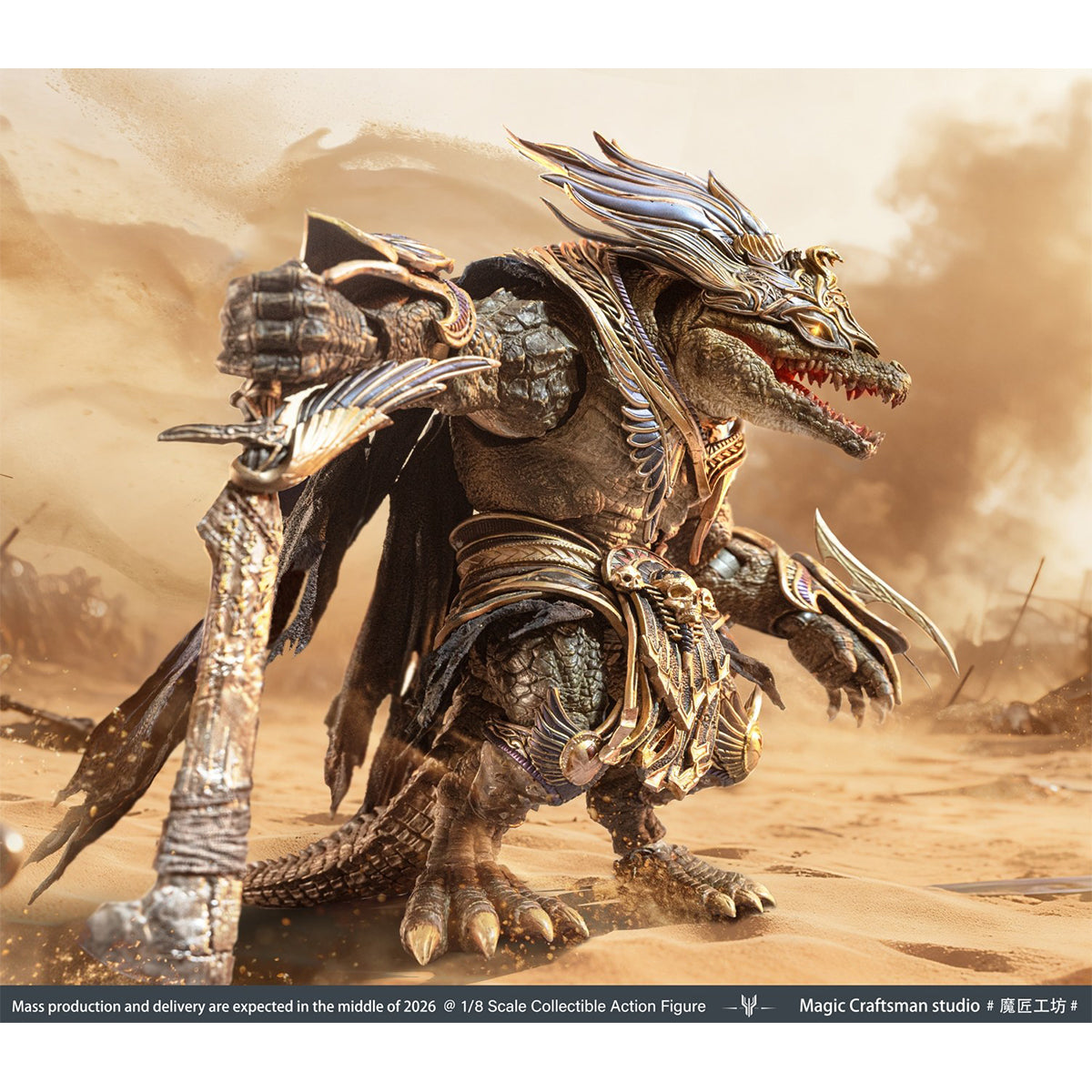 Magic Craftsman Studio Temple of Chaos Series Desert Colossus Crocodile Sobek 1/12 Scale Action Figure