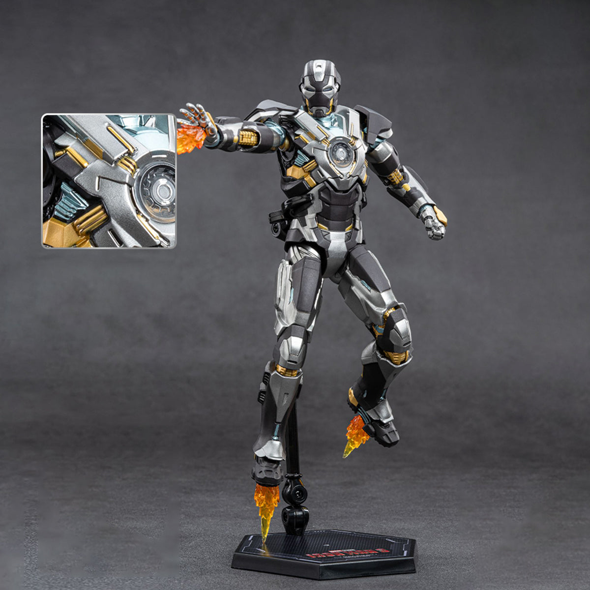 Figura de acción no luminosa de Iron Man MK24 de ZD Toys
