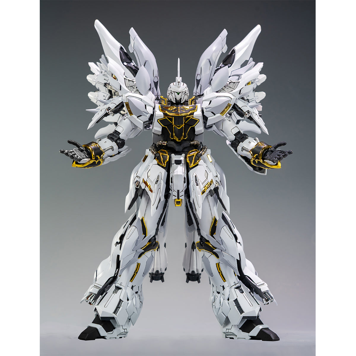 Comet Technology, White Triple Speed Sinanju Full Frame, 1/100 Scale Model Kit
