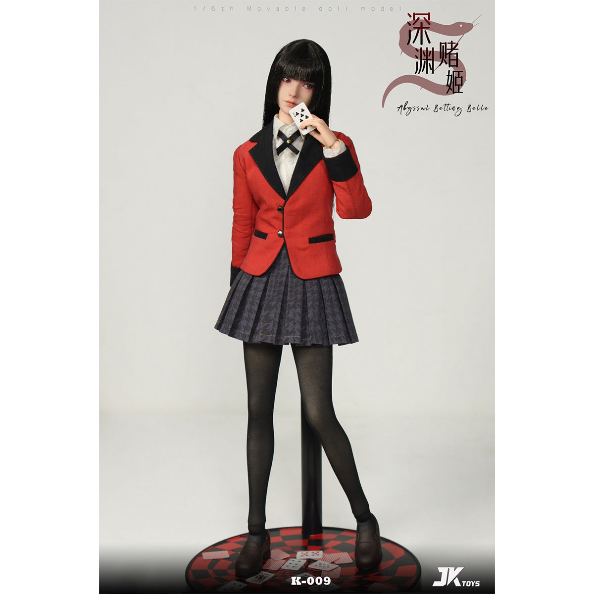 JKTOYS, Abyssal Betting Belle Yumeko Cosplay, 1/6 Scale Action Figure