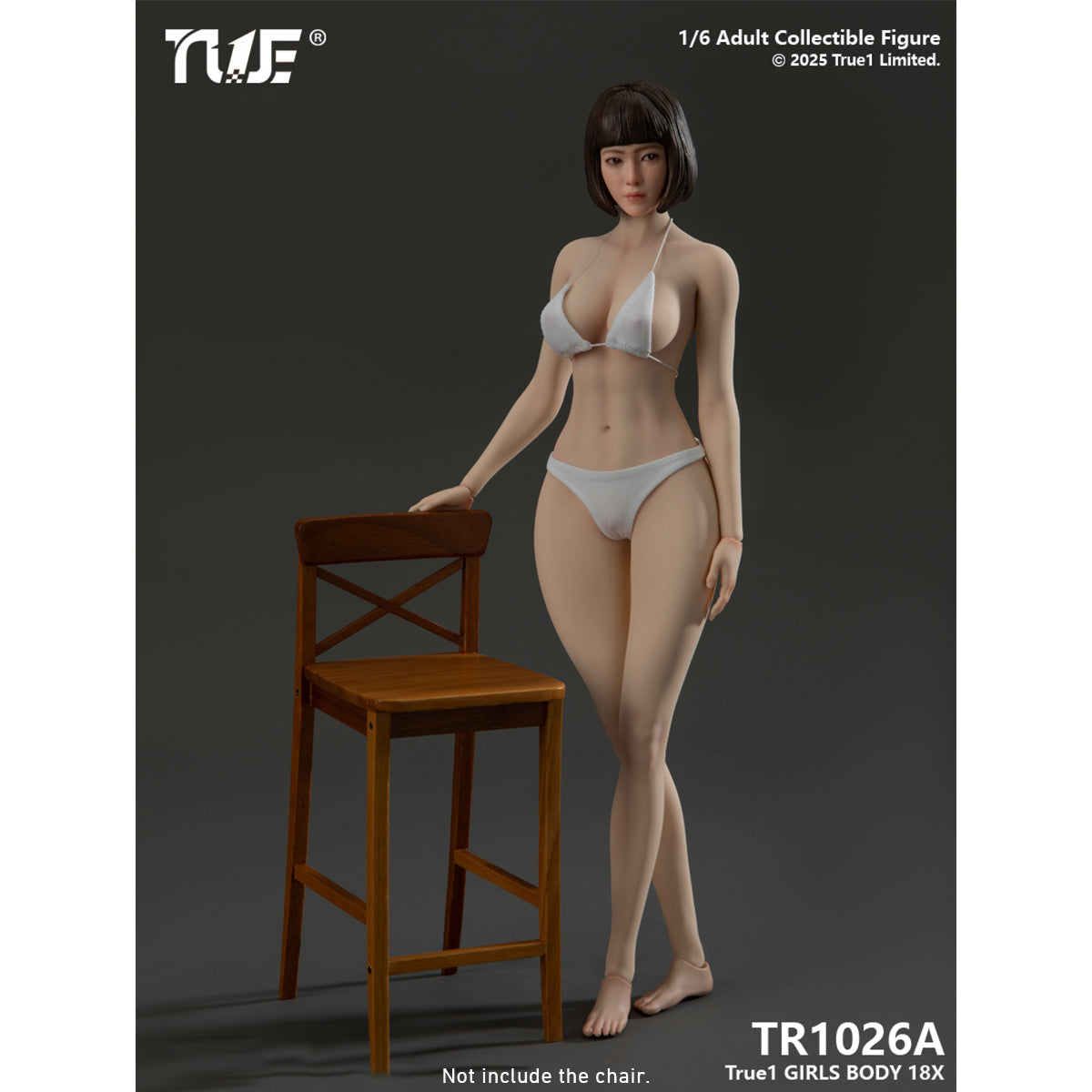 True1Toys Platinum Silicone‑Coated Female Body TR1026A TR1026 Large Bust (NO Physiological Details) 1/6 Scale Action Figure Body