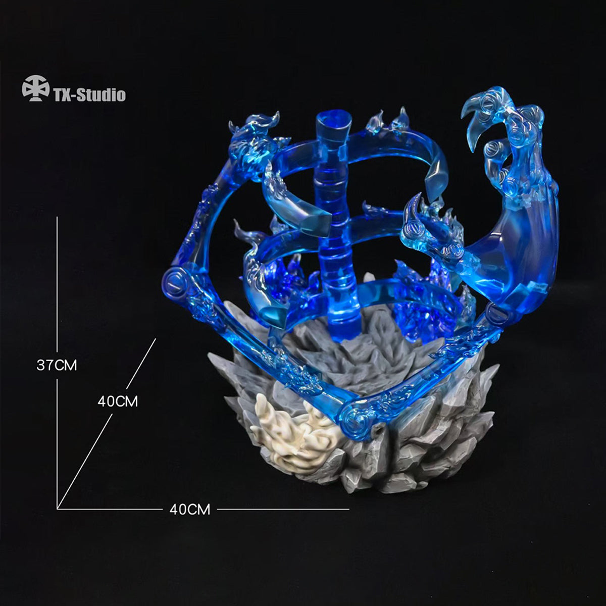 TX-Studio, Susanoo Skeleton Effect Transparent Scene Base, Fit 1/6 Scale Action Figurine
