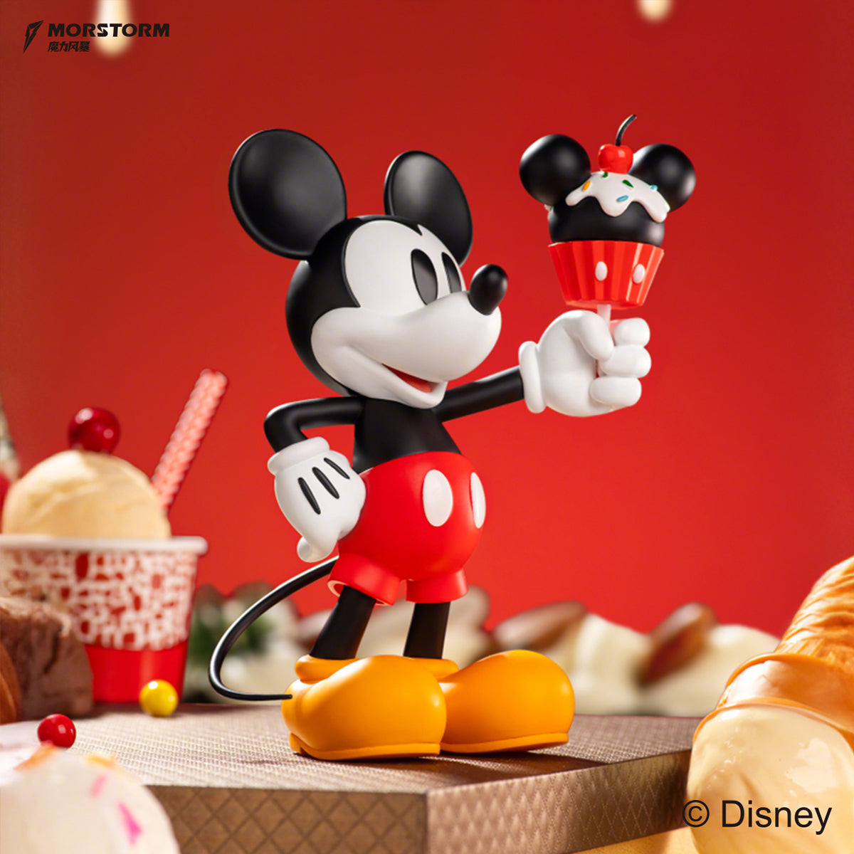 MORSTORM Classic Series Ice Cream Mickey Color Variant Art Figurine