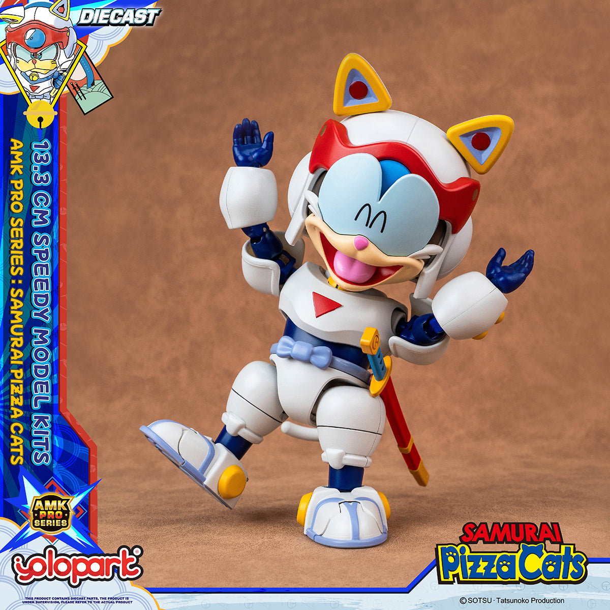 Yolopark Samurai Pizza Cats AMK PRO Series Speedy Model Kit
