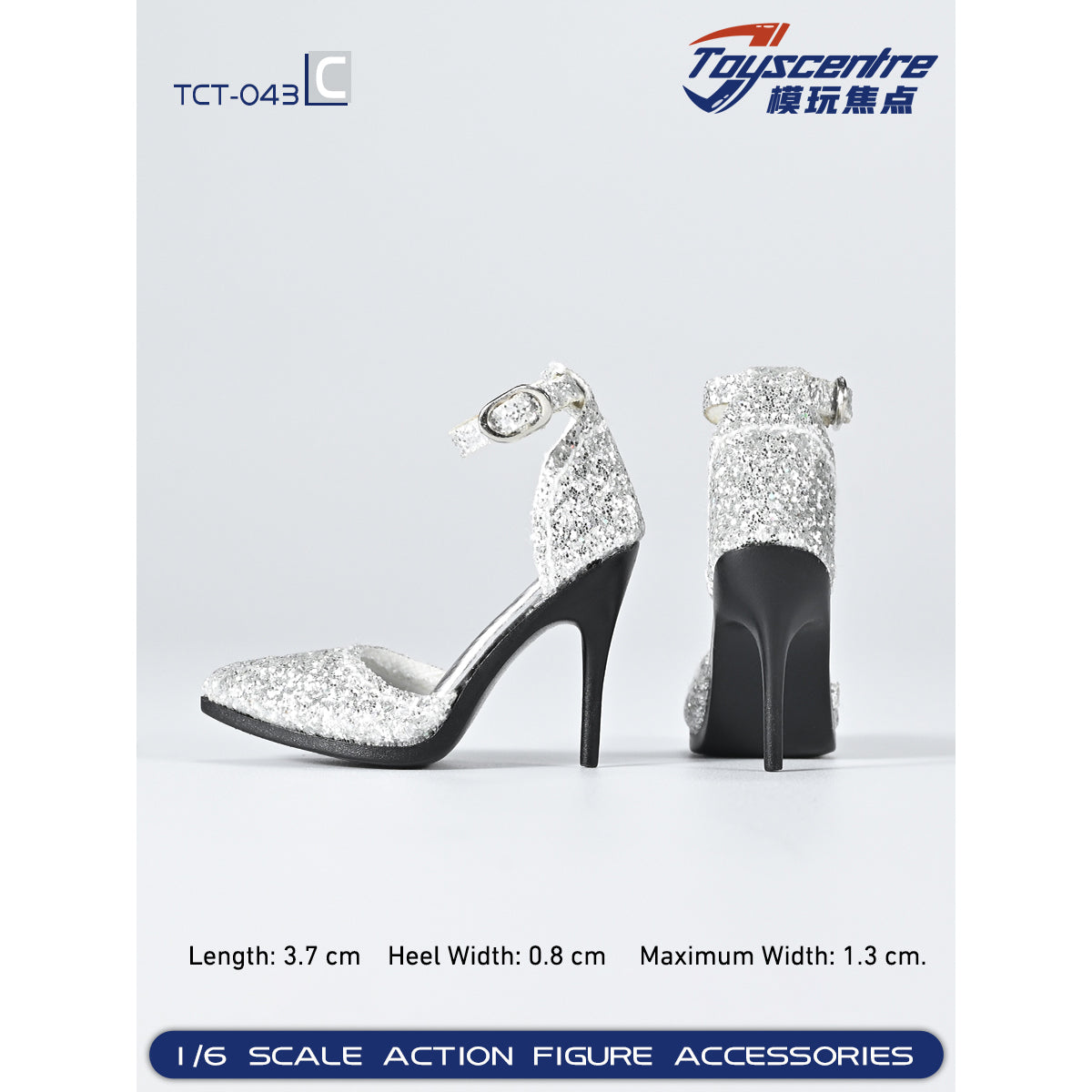 Toyscentre, Female High-Heeled Sandal Shoes, 1/6 Scale Doll Accessory for 12-inches Figure