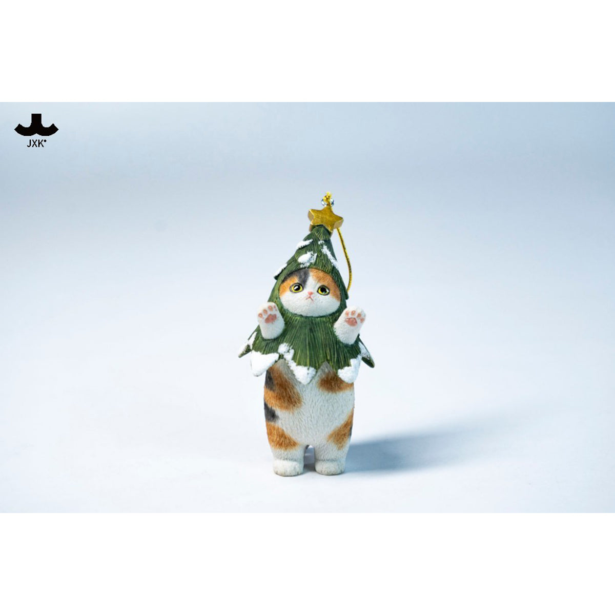 JXK Christmas Cat Tree Static Expertly Hand-Painted Lifelike Animal Figurine
