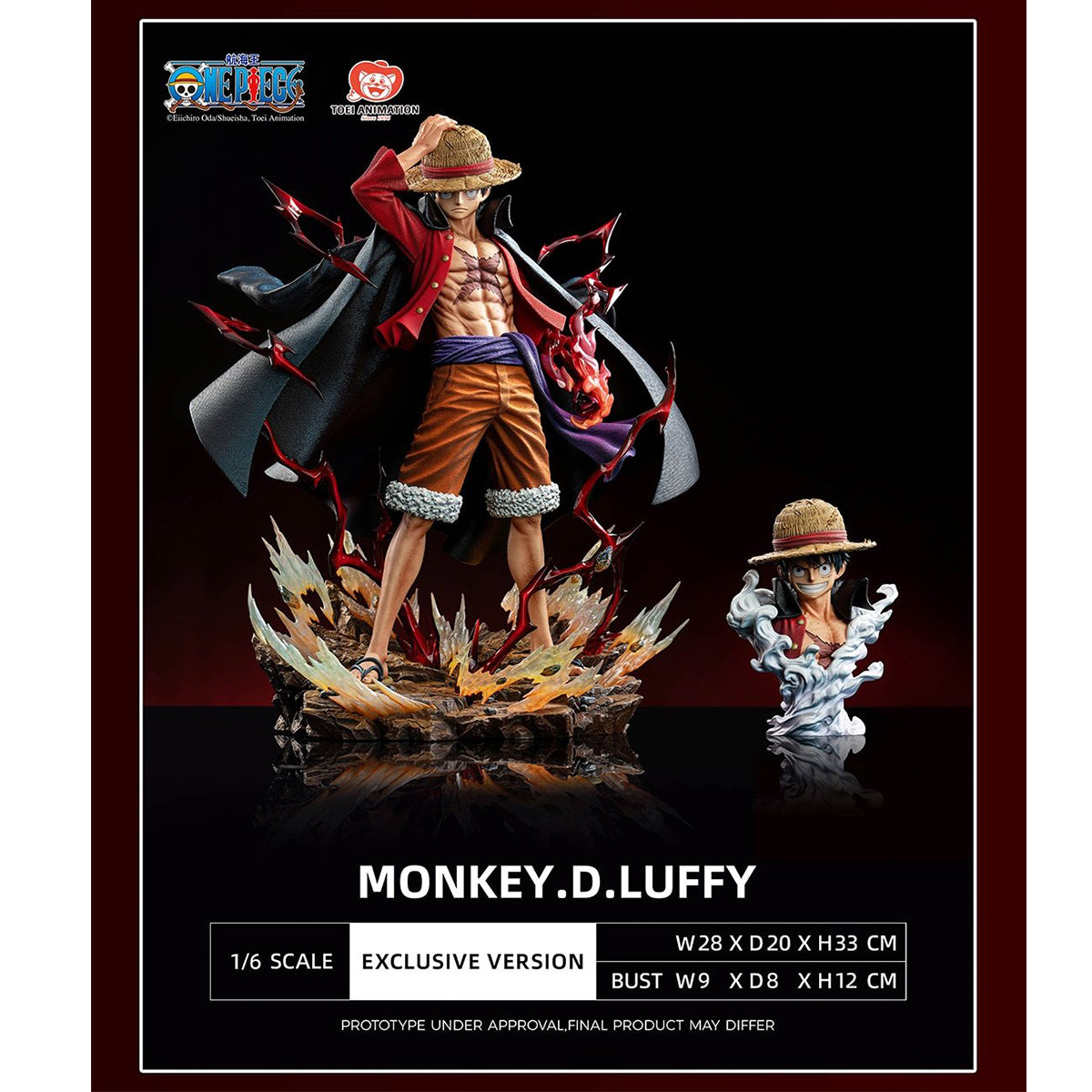JIMEI PALACE One Piece Legendary Series Monkey D. Luffy 1/6 Scale Collectible Statue