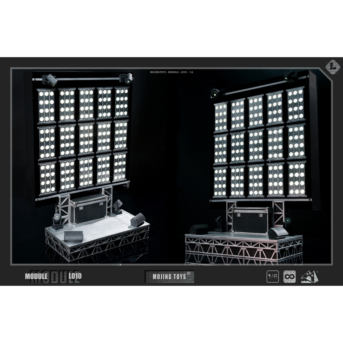 MOjingtoys MJ Dangerous Tour Diorama Scene Base Fit 1/6 Scale 12-inches Action Figure