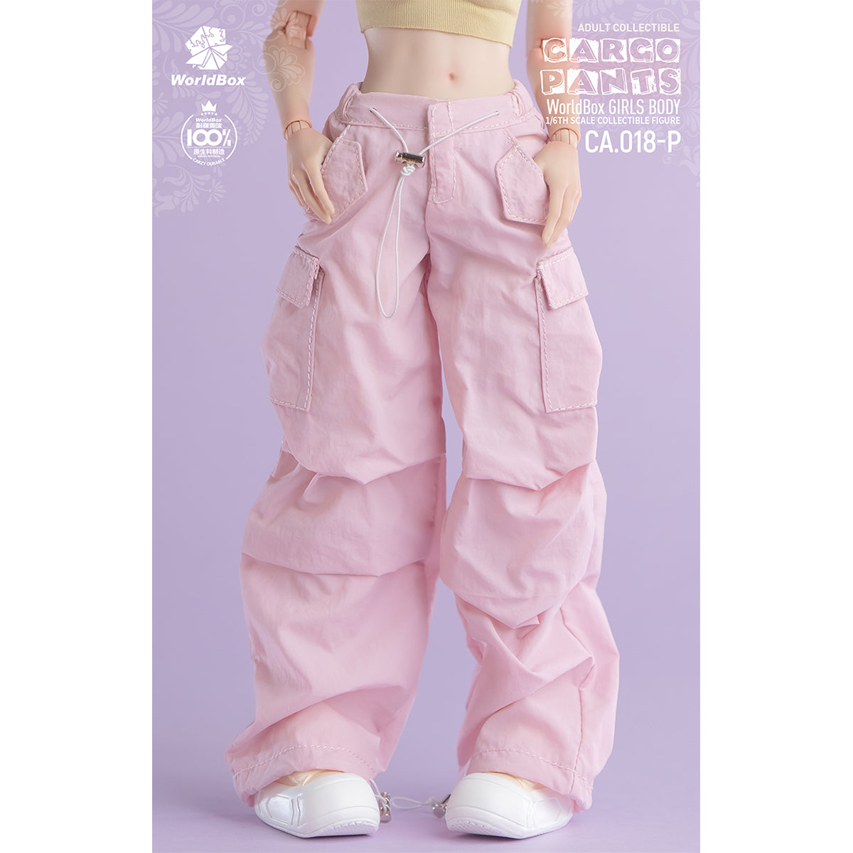 Hangtag - Straight Casual Slacks Doll Clothes Accessory Fit 1/6 Scale 12-inches Figure