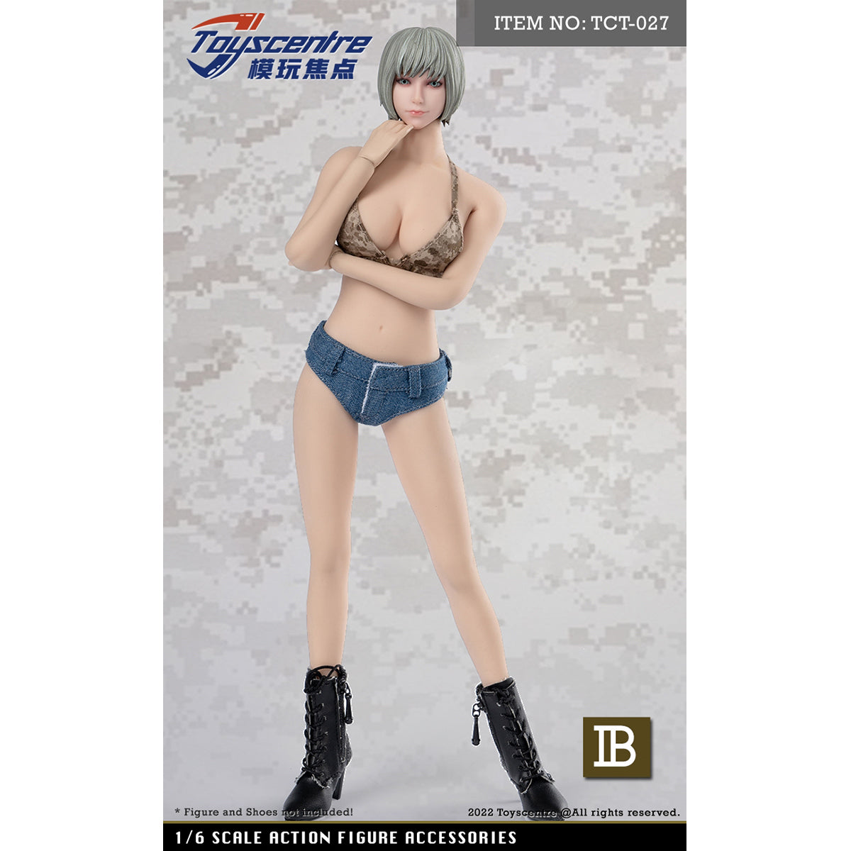 Toyscentre, Women's Tank Top + Briefs Set, Doll Clothes Accessory for 12-inches Action Figurine