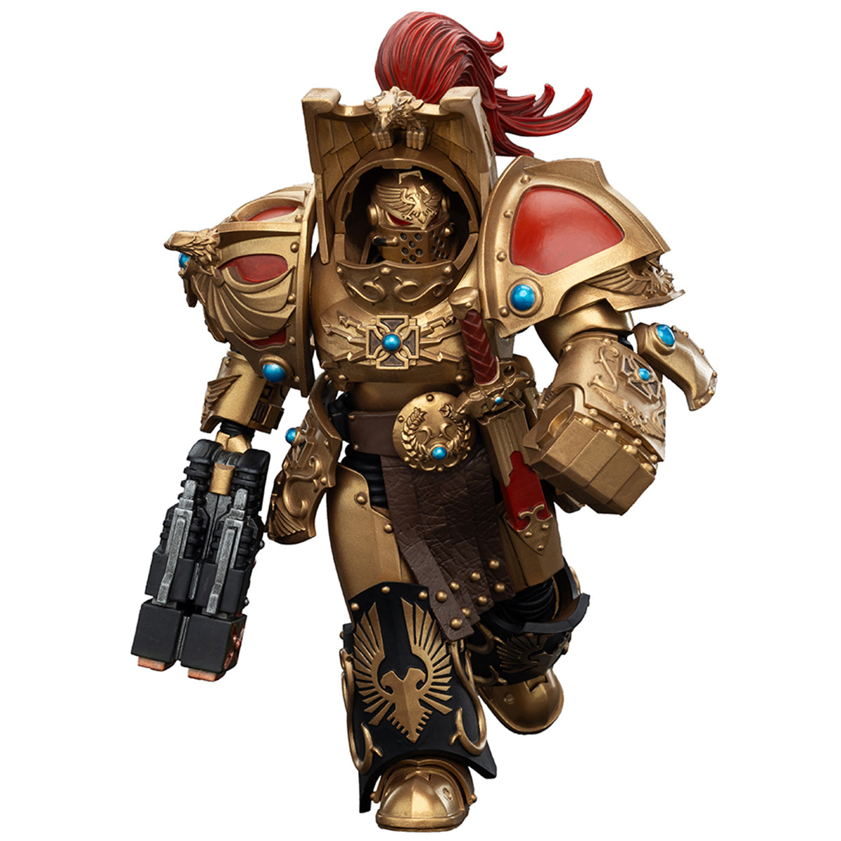 JOYTOY Legio Custodes Aquilon Terminator Squad Aquilon with twin-linked Adrathic Destructor JT00751 Warhammer 1/18 Scale Action Figures