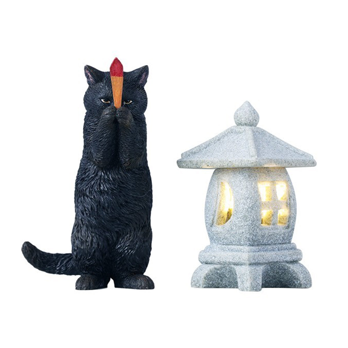 JXK Wishing Cat (JXK341) Static Expertly Hand-Painted Lifelike Animal Figurine