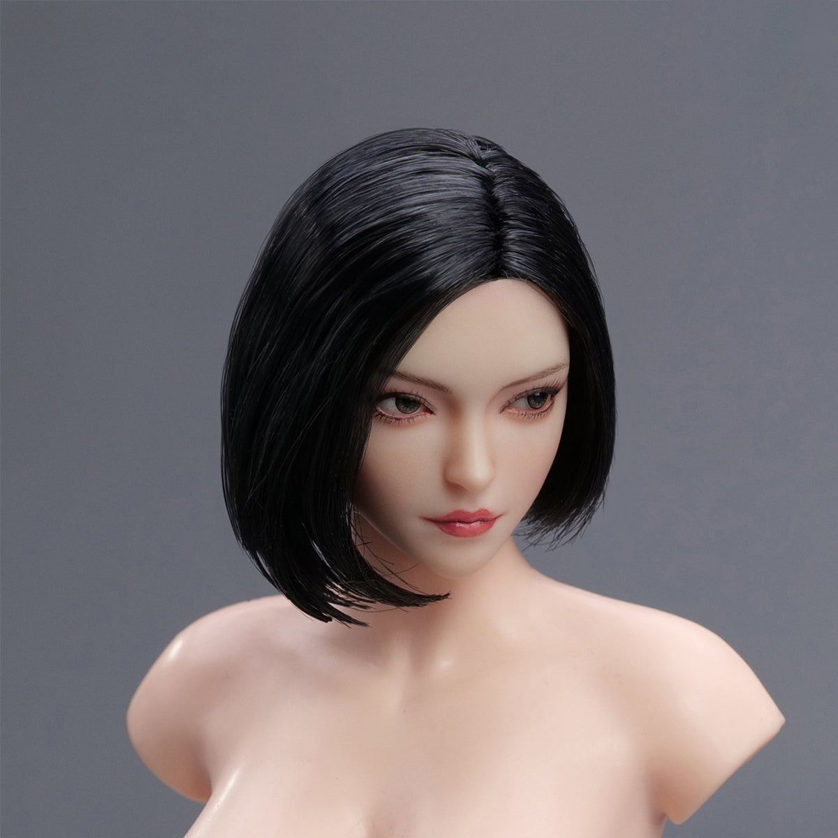 Accesorio para esculpir cabeza de figura de acción YMTOYS: Escultura de cabeza femenina asiática - Xiao Zhao, ojo móvil, para figura miniatura de 30 cm