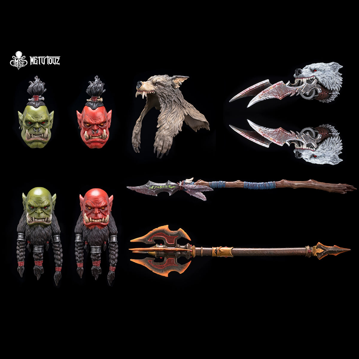 Metytoyz, Adventurer World Orc Tribe, Accessory Pack for Figurine