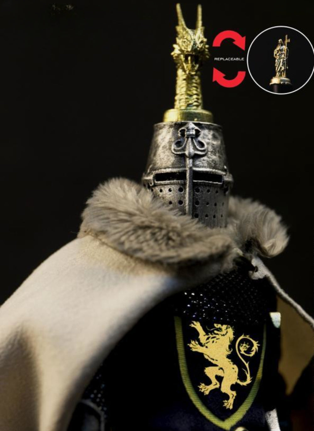 Figura de acción coleccionable FIRE Phoenix: Caballeros Templarios Medievales, miniatura a escala 1:12 FP018 (Caballeros Templarios FP018)