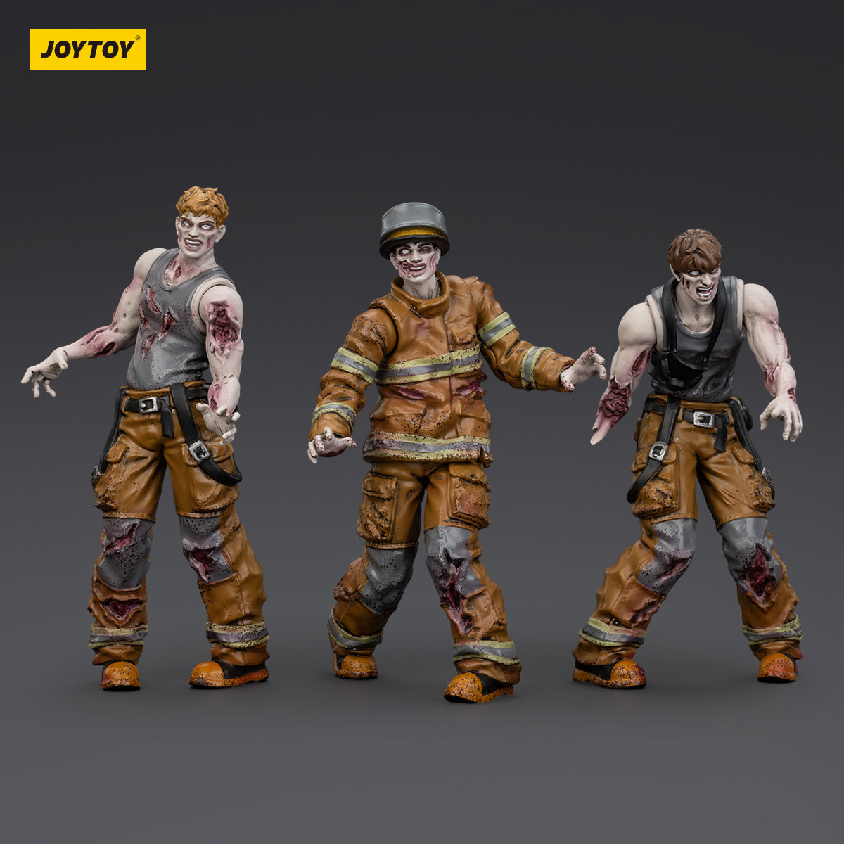 (Only Shipped to the US) JOYTOY 1/25 Dark Source Zombie Figure Firefighters JT01598 Action Figures