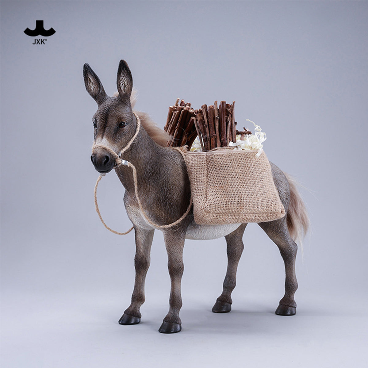 JXK MULE Static Expertly Hand-Painted Lifelike 1/6 Scale Animal Figurine