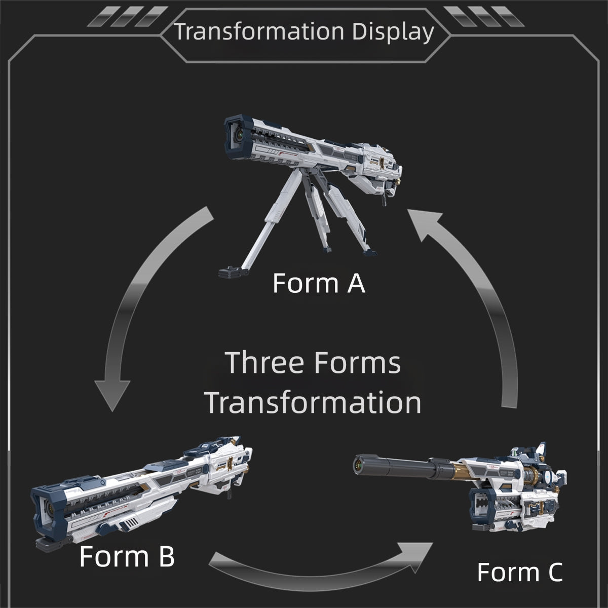 Qianqiu Shang Heavy-Duty Explosive Railgun Accessory Pack Assembly Model 2.0 Optimized Version