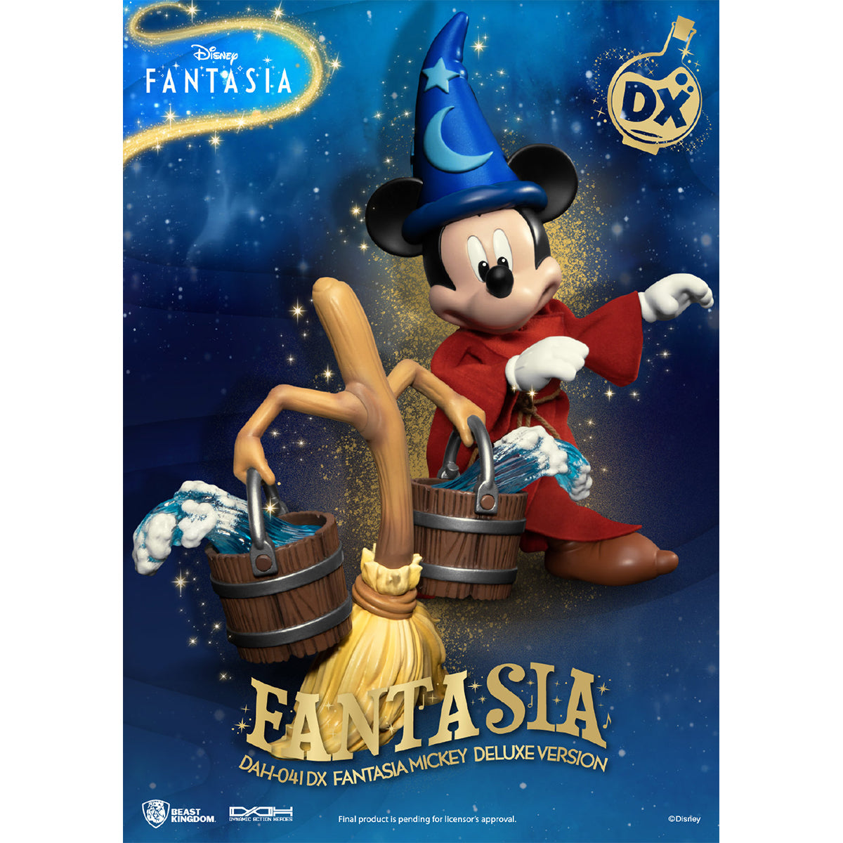 Beast Kingdom DAH-041DX Disney Classic Mickey Fantasia Deluxe Version Action Figure