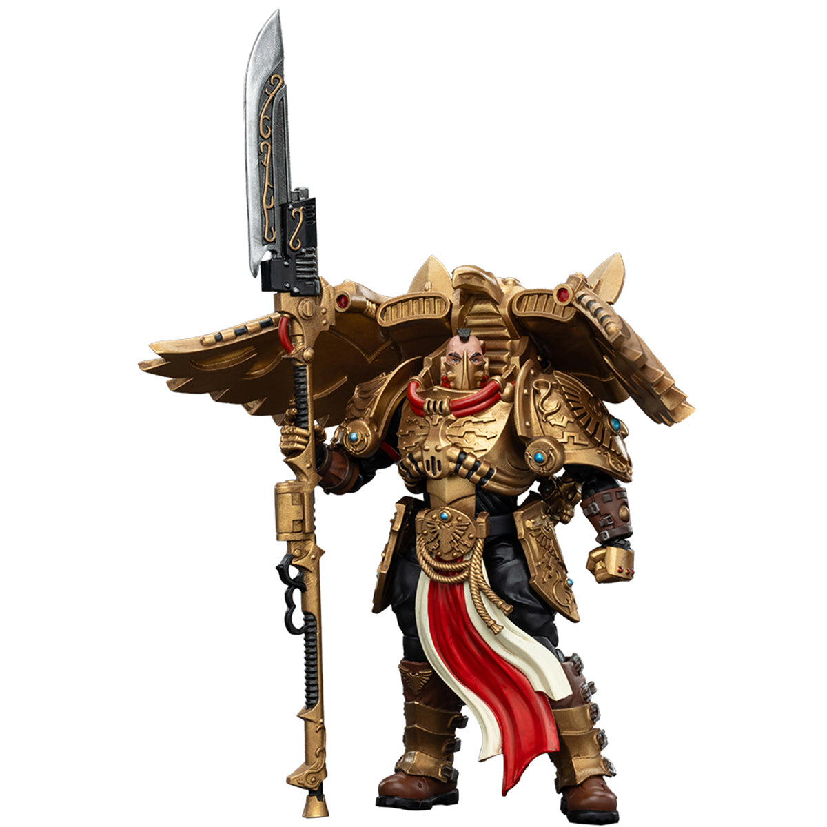 (Only Shipped to the US) JOYTOY Warhammer The Horus Heresy 1/18 Legio Custodes Custodian Venatari Squad Venatari with Venatari Lance JT00799 Action Figures