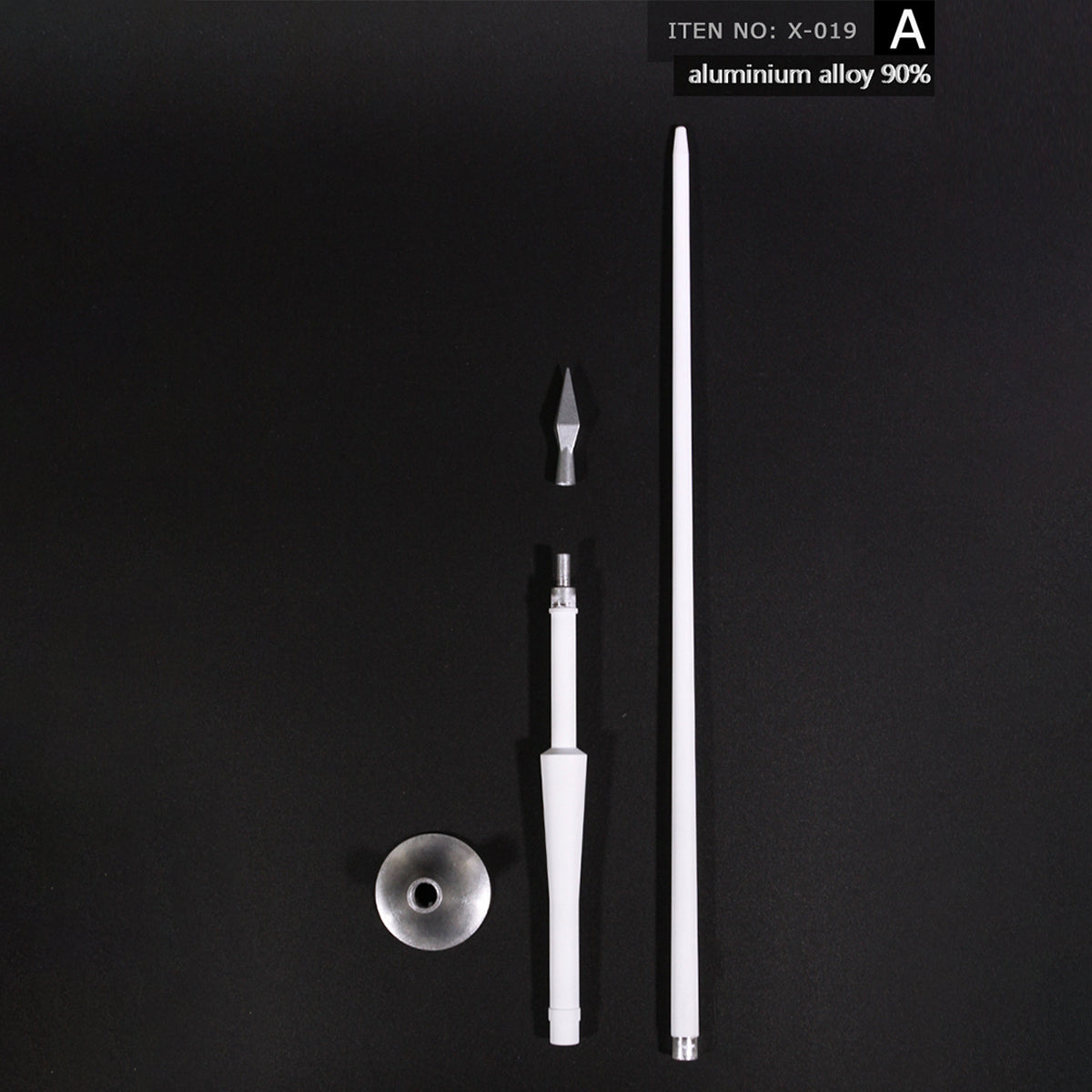 ZYTOYS, Alloy Roman Spear Weapon Model, Doll Accessory for 12-inches Action Figurine