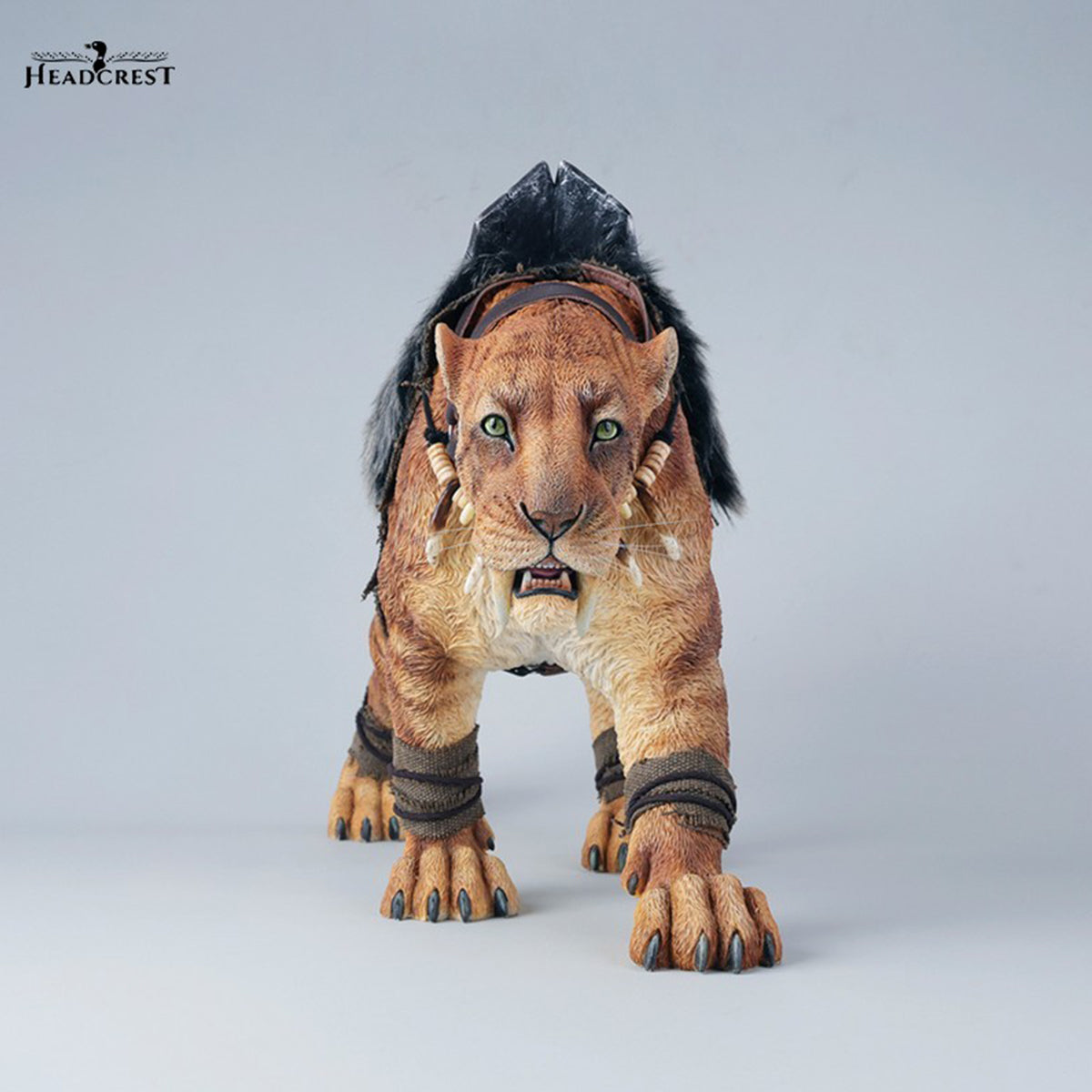 HEADCREST H2603 Prehistoric Saber-Toothed Tiger Figure Static Animal Statue