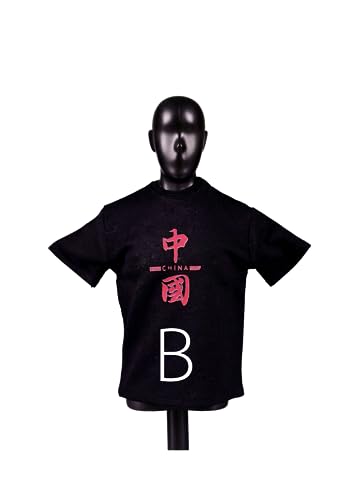 Ropa para muñeco masculino a escala 1/6: Ropa multicolor estilo chino chic para muñeco masculino, figura de acción coleccionable de 12 pulgadas SA004 (B)