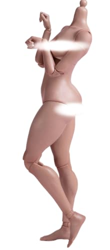 Figura de acción femenina WorldBox a escala 1:6 - Cuerpo regordete, piel clara