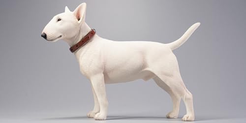 Figura de perro coleccionable JXK: Bull Terrier, pintada a mano por expertos, realista, resina segura, miniatura a escala 1:6.