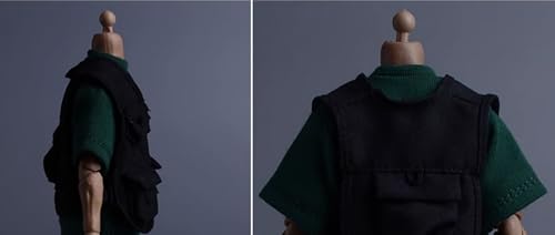 Ropa para muñecas a escala 1/12: chaleco, accesorio coleccionable