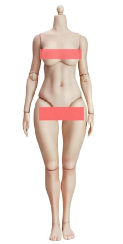 Figura de acción femenina True1Toys a escala 1:6 - Cuerpo alto y regordete, piel clara, busto grande EC3026A