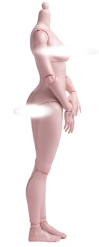 Figura de acción femenina sin costuras WorldBox a escala 1:6 - Cuerpo delgado, piel clara