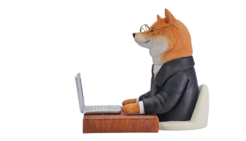 Figura de perro coleccionable JXK: Perro de horas extras, pintada a mano por expertos, realista, resina segura, miniatura a escala 1:6, JXK164