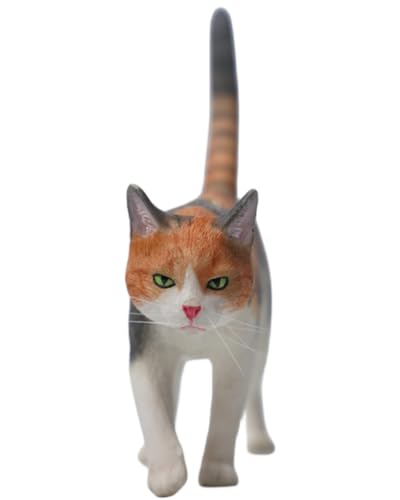 Figura de gato coleccionable JXK: modelo Felis Catus, pintada a mano por expertos, resina realista y segura, miniatura a escala 1:6.