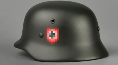 Accesorio de figura de acción a escala 1/6: Casco WH Metal M35 en miniatura coleccionable