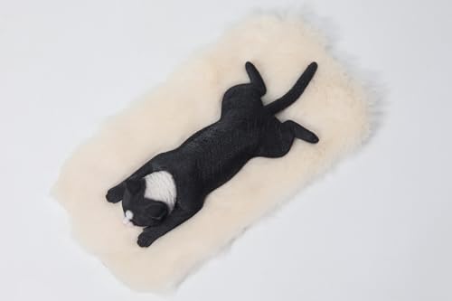 Figura de gato coleccionable JXK: Lethargic Cat 7.0, pintada a mano por expertos, realista, resina segura, miniatura a escala 1:6