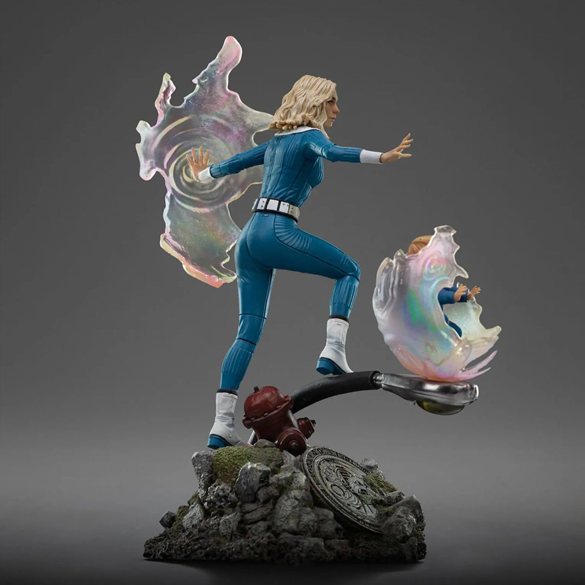 Iron Studios The Fantastic Four: First Steps - Mister Fantastic & Invisible Woman & Thing & Human Torch Art Statue