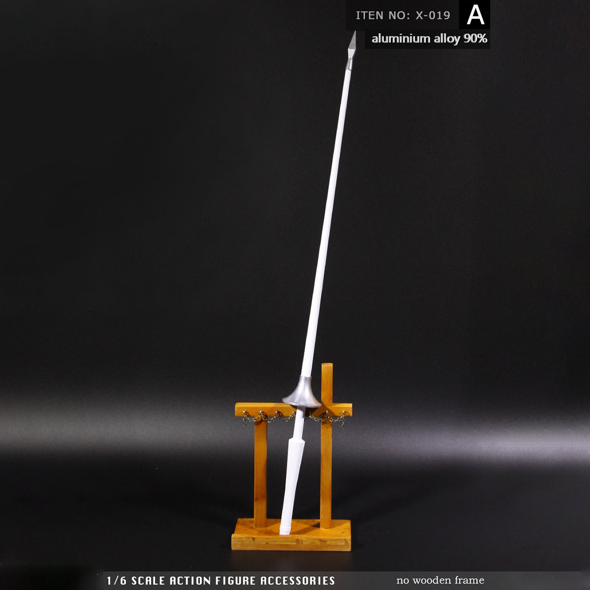 ZYTOYS, Alloy Roman Spear Weapon Model, Doll Accessory for 12-inches Action Figurine