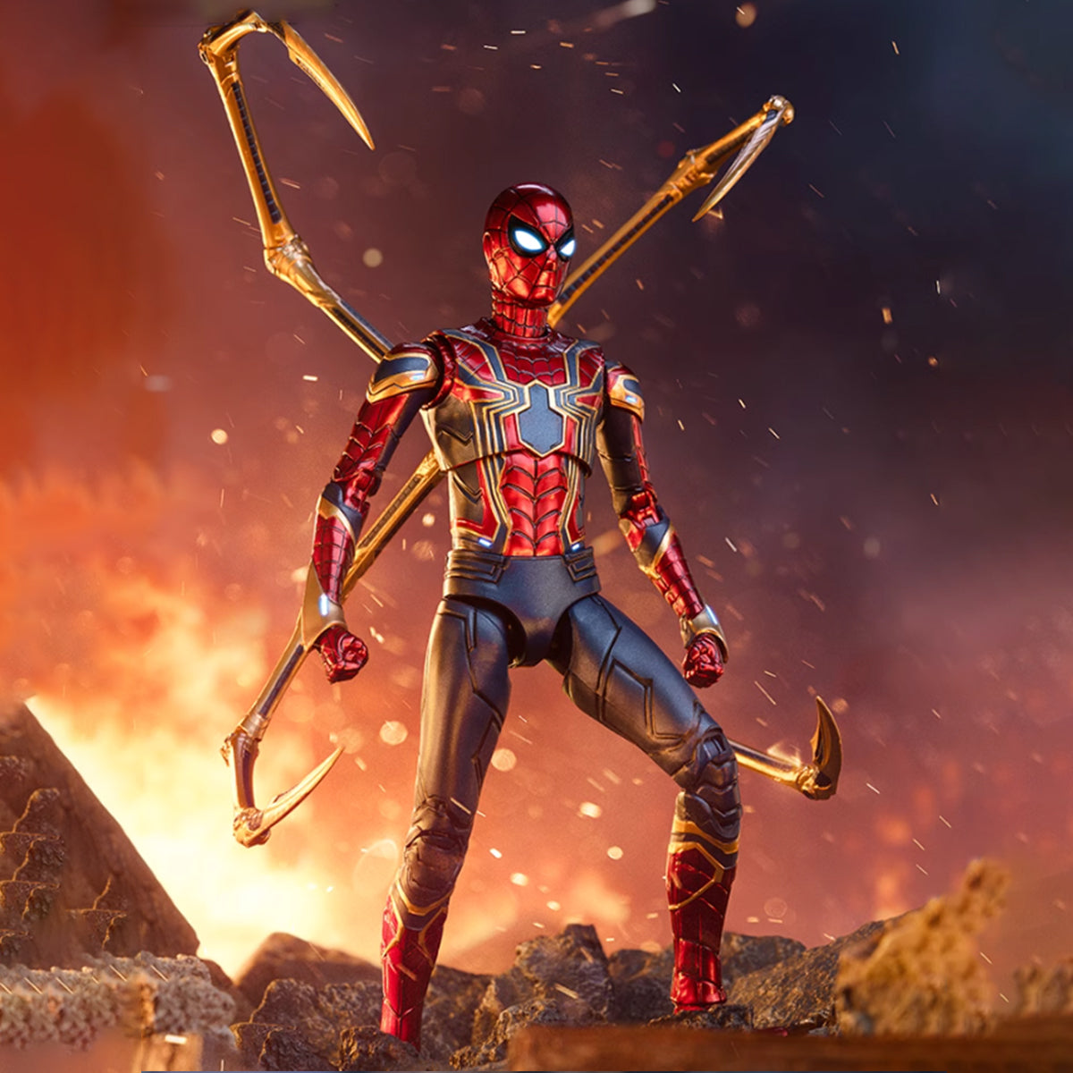 Figura de acción completa de ZD Toys: Iron Spider 2.0